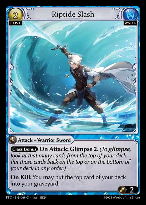 [Water] Riptide Slash [FTC069-C]