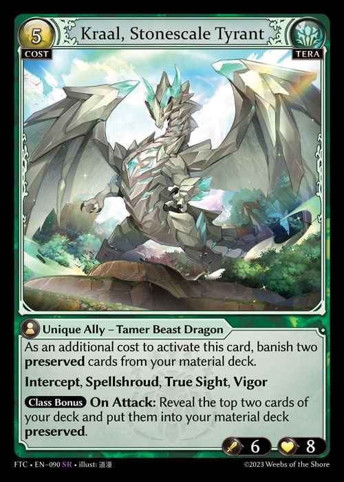 [Tera] Kraal, Stonescale Tyrant [FTC090-SR]