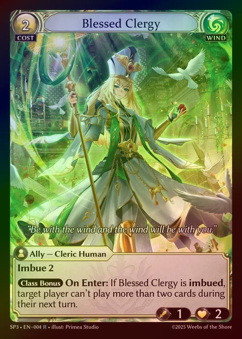 【FOIL】[Wind] Blessed Clergy [SP3_004-R]