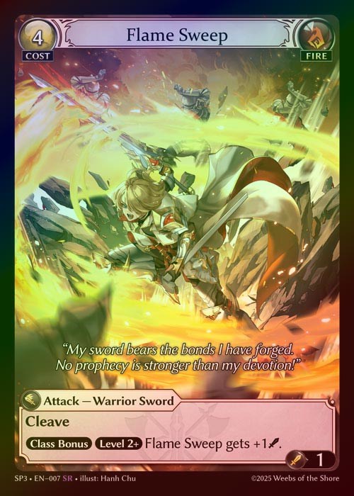 【FOIL】[Fire] Flame Sweep [SP3_007-SR]