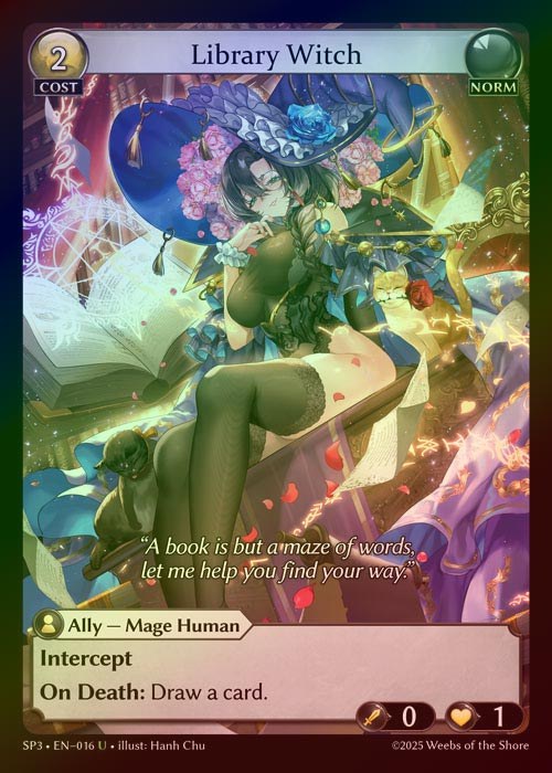 【FOIL】[Norm] Library Witch [SP3_016U]