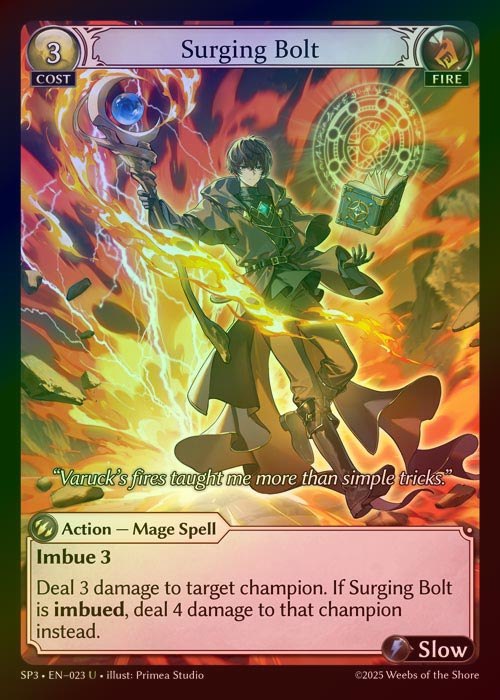 【FOIL】[Fire] Surging Bolt [SP3_023-U]