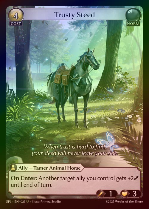 【FOIL】[Norm] Trusty Steed [SP3_025-U]