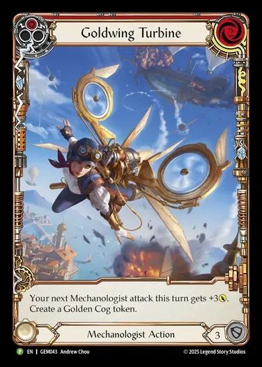 [Mechanologist] Goldwing Turbine (Extended Art) (red) [GEM043-P]