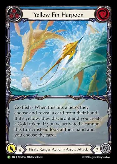 [Pirate Ranger] Yellow Fin Harpoon (blue) [GEM056-P]
