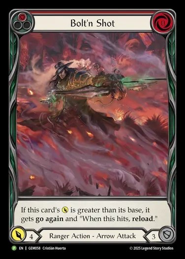 [Ranger] Bolt'n Shot (Extended Art) (red) [GEM058-P]