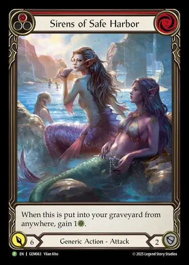 [Generic] Siren's of Safe Harbor (Extended Art) (red) [GEM063-P]