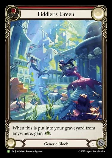 [Generic] Fiddler's Green (Extended Art) (red) [GEM066-P]