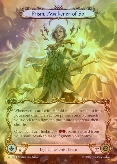 【CF】[Light Illusionist] Prism, Awakener of Sol [GEM069-P]