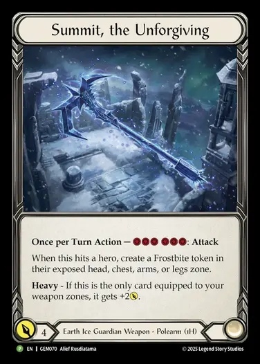 [Earth Ice Guardian] Summit, the Unforgiving [GEM070-P]
