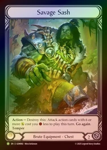 【RF】[Brute] Savage Sash [GEM082-P]