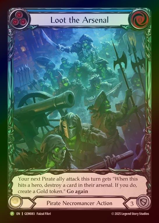 【RF】[Pirate Necromancer] Loot the Arsenal(blue)  [GEM083-P]
