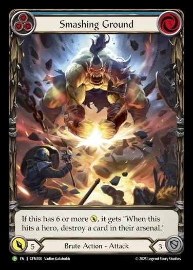 [Brute] Smashing Ground(blue)  [GEM100-P]