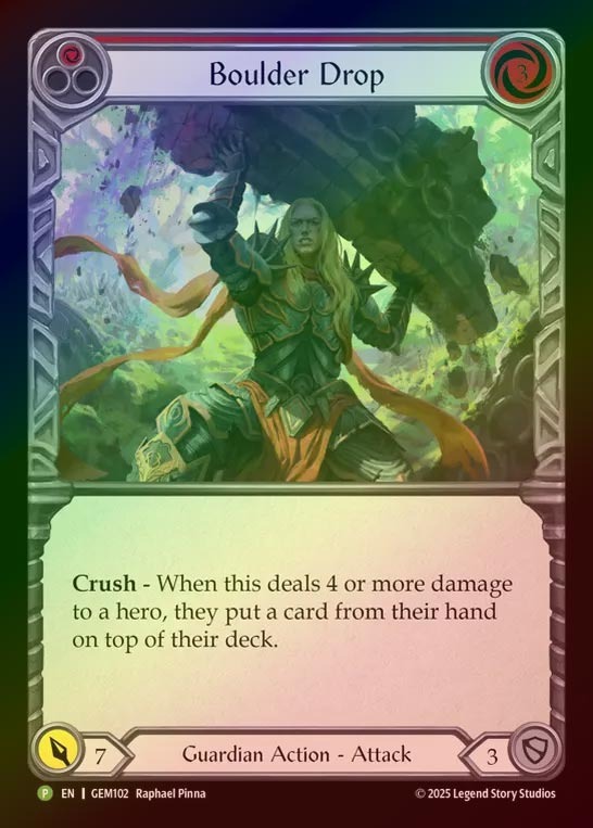【RF】[Guardian] Boulder Drop(red)  [GEM102-P]
