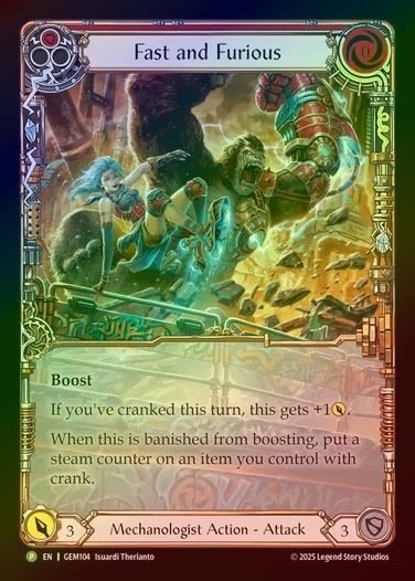 【RF】[Mechanologist] Fast and Furious [GEM104-P]