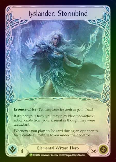 【RF】[Elemental Wizard] Iyslander, Stormbind [HER067] (Promo) Rainbow Foil