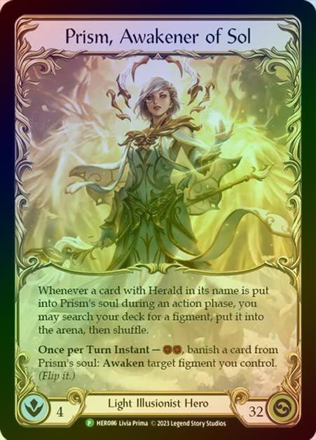 【匿名配送】Prism, Awakener of Sol Cold Foil