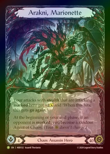 【RF】[Chaos Assassin] Arakni, Marionette (Extended Art) [HER132-P]