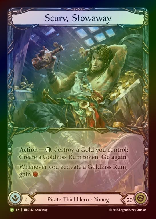 【RF】[Pirate Thief] Scurv, Stowaway (Extended Art) [HER142-P]