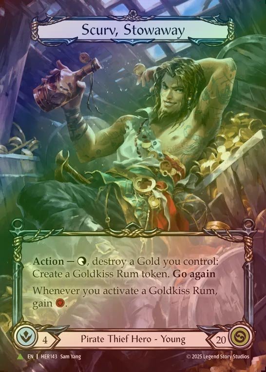 【CF】[Pirate Thief] Scurv, Stowaway (Extended Art) [HER143-P]
