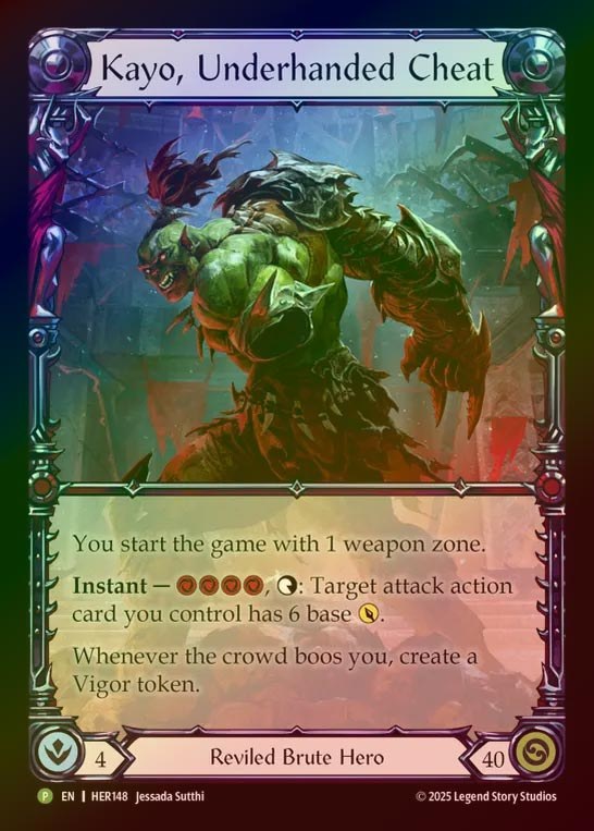 【RF】[Reviled Brute] Kayo, Underhanded Cheat (Extended Art) [HER148-P]