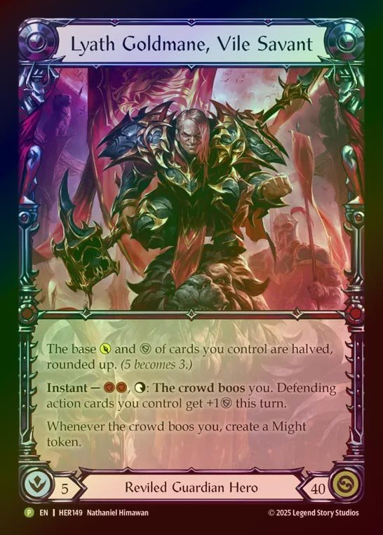 【RF】[Reviled Brute］Guardian] Lyath Goldmane, Vile Savant (Extended Art) [HER149-P]