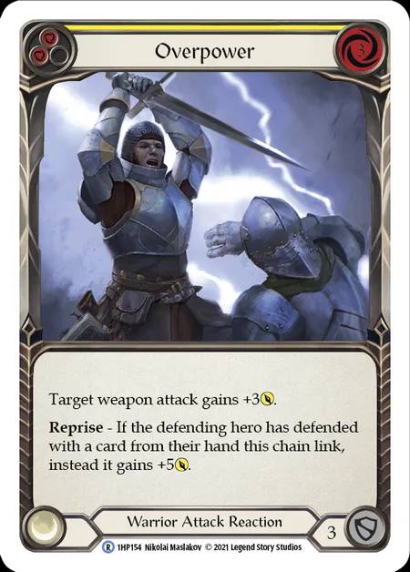 [Warrior] Overpower [1HP154-R] (yellow)