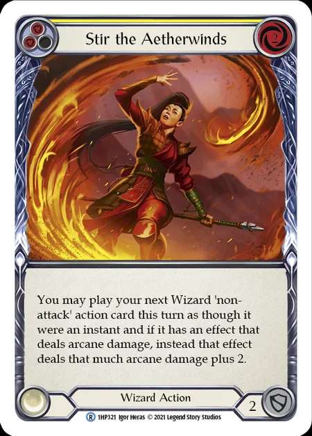 [Wizard] Stir the Aetherwinds [1HP321-R] (yellow)