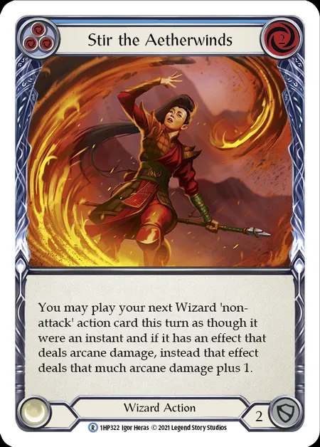 [Wizard] Stir the Aetherwinds [1HP322-R] (blue)