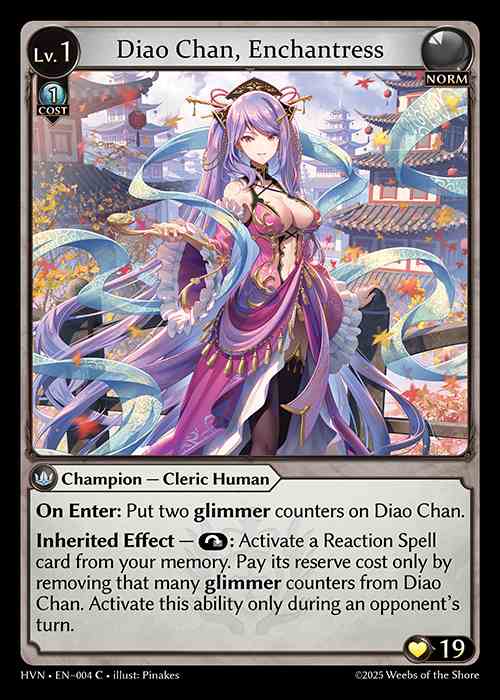 [Norm] Diao Chan, Enchantress [HVN-004-C]