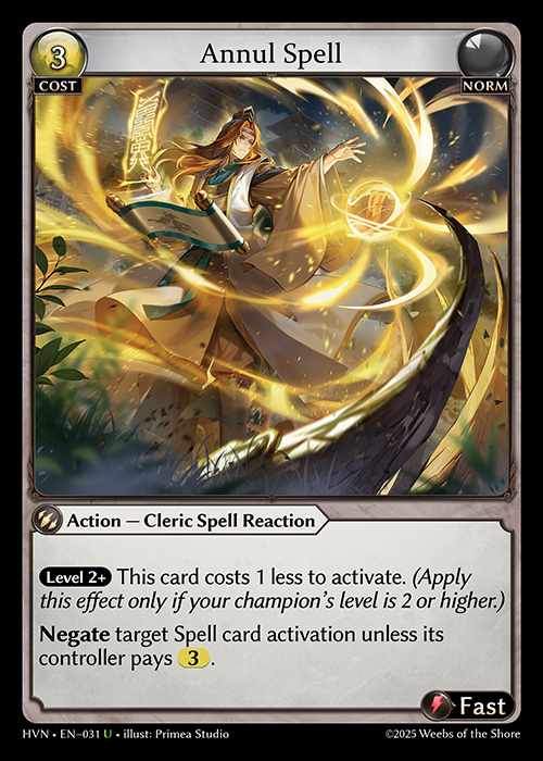 [Norm] Annul Spell [HVN-031-U]