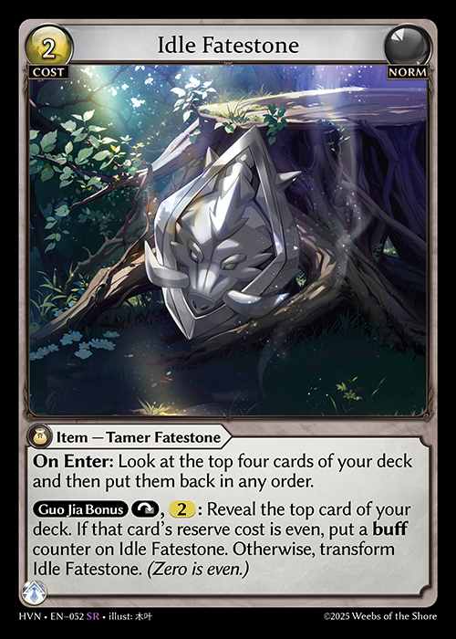 [Norm] Idle Fatestone / Bolstered Boar [HVN-052-SR]