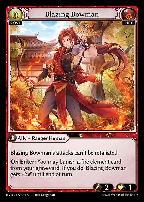 [Fire] Blazing Bowman [HVN-075-C]