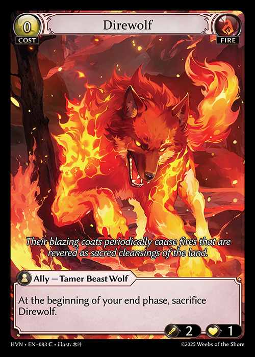 [Fire] Direwolf [HVN-083-C]