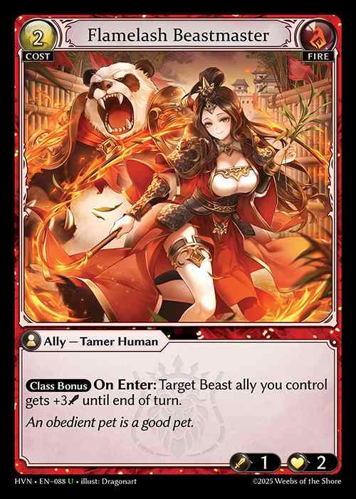 [Fire] Flamelash Beastmaster [HVN-088-U]