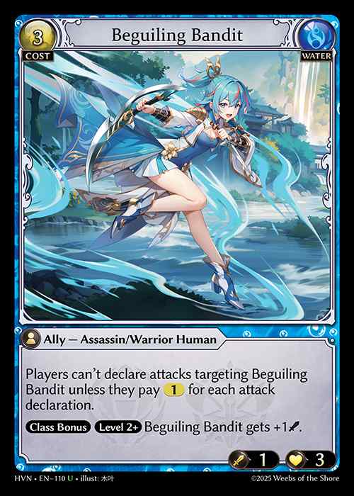 [Water] Beguiling Bandit [HVN-110-U]