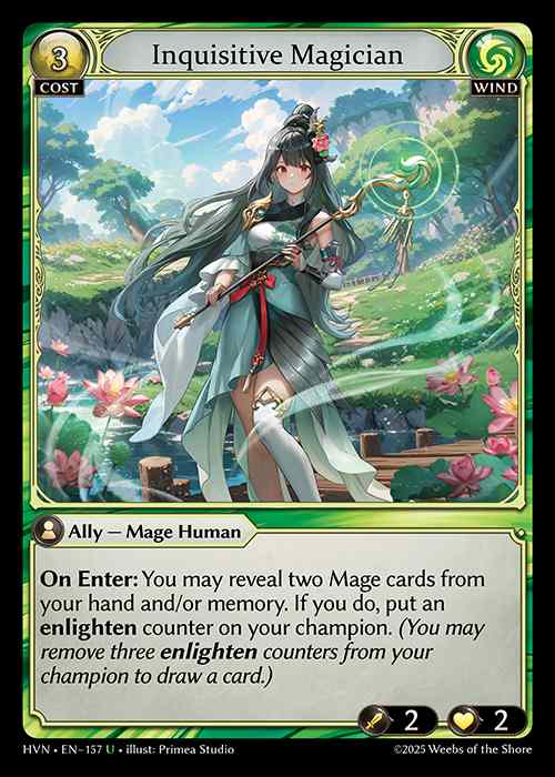 [Wind] Inquisitive Magician [HVN-157-U]