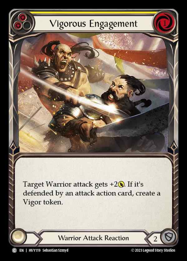 [Warrior] Vigorous Engagement (yellow) [HVY119-C]