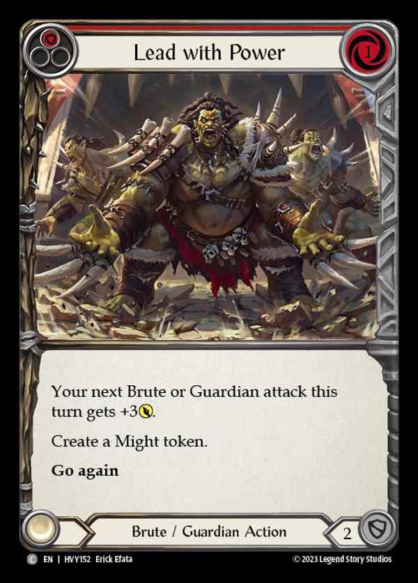 [Brute Guardian] Lead with Power (red) [HVY152-C]