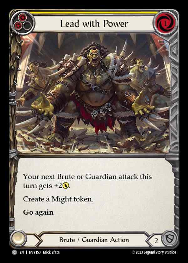 [Brute Guardian] Lead with Power (yellow) [HVY153-C]