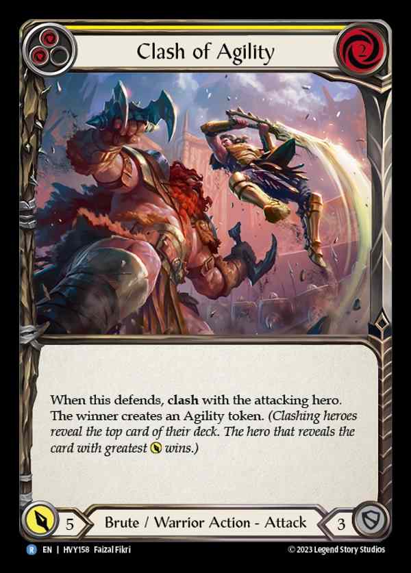 [Brute Warrior] Clash of Agility (yellow) [HVY158-R]