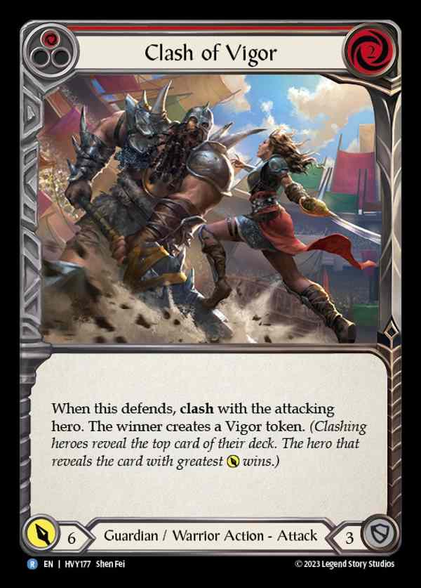 [Guardian Warrior] Clash of Vigor (red) [HVY177-R]