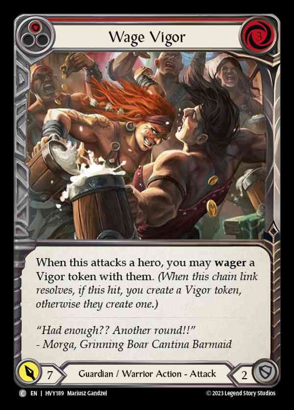 [Guardian Warrior] Wage Vigor (red) [HVY189-C]