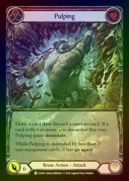 【RF】[Brute] Pulping (red) [LGS051] (Promo) Rainbow Foil