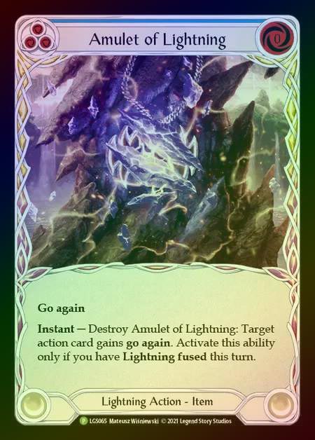 【CF】[Lightning] Amulet of Lightning [LGS065] (Promo) Cold Foil