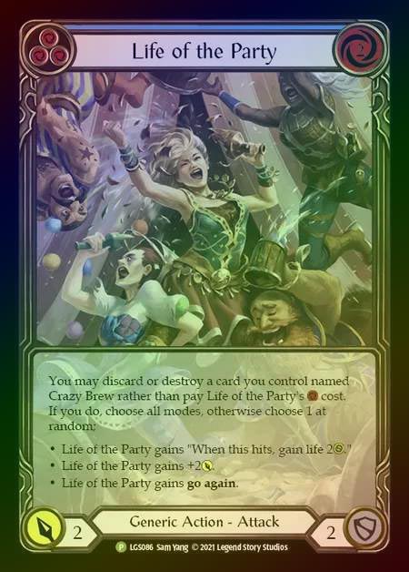 【RF】[Generic] Life of the Party (blue) [LGS086] (Promo) Rainbow Foil