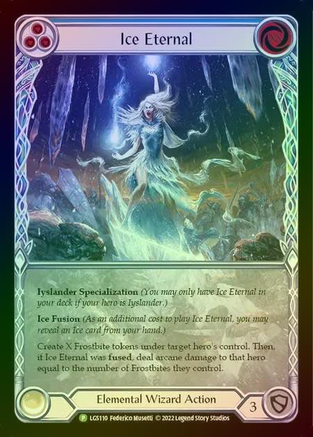 【RF】[Elemental Wizard] Ice Eternal [LGS110] (Promo) Rainbow Foil