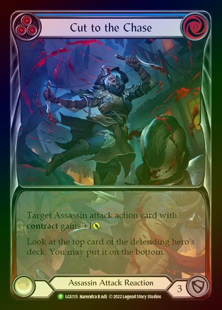 【RF】[Assassin] Cut to the Chase (blue) [LGS115] (Promo) Rainbow Foil