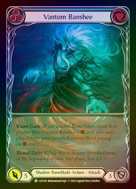 【RF】[Shadow Runeblade] Vantom Banshee (blue) [LGS159] (Promo) Rainbow Foil
