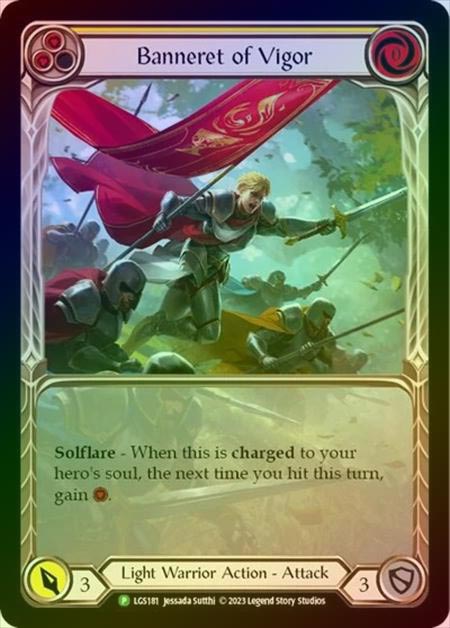 【RF】[Light Warrior] Banneret of Vigor [LGS181] (Promo) Rainbow Foil